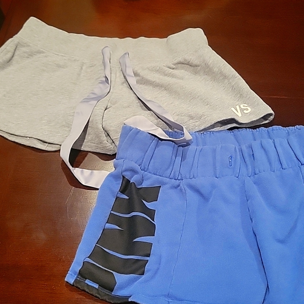 Pink shorts. You get both pairs.